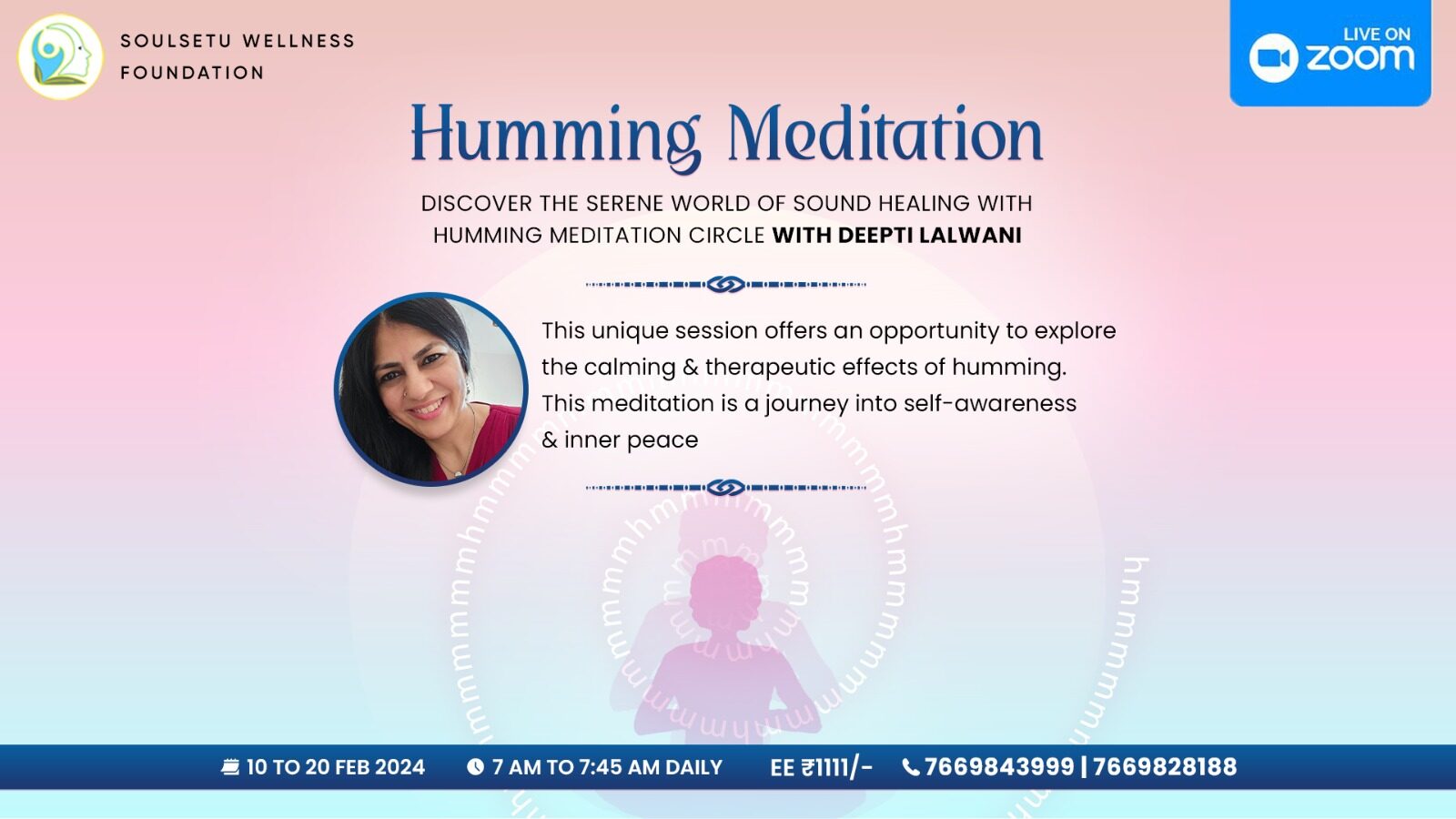 Humming Meditation Circle  with Deepti Lalwani